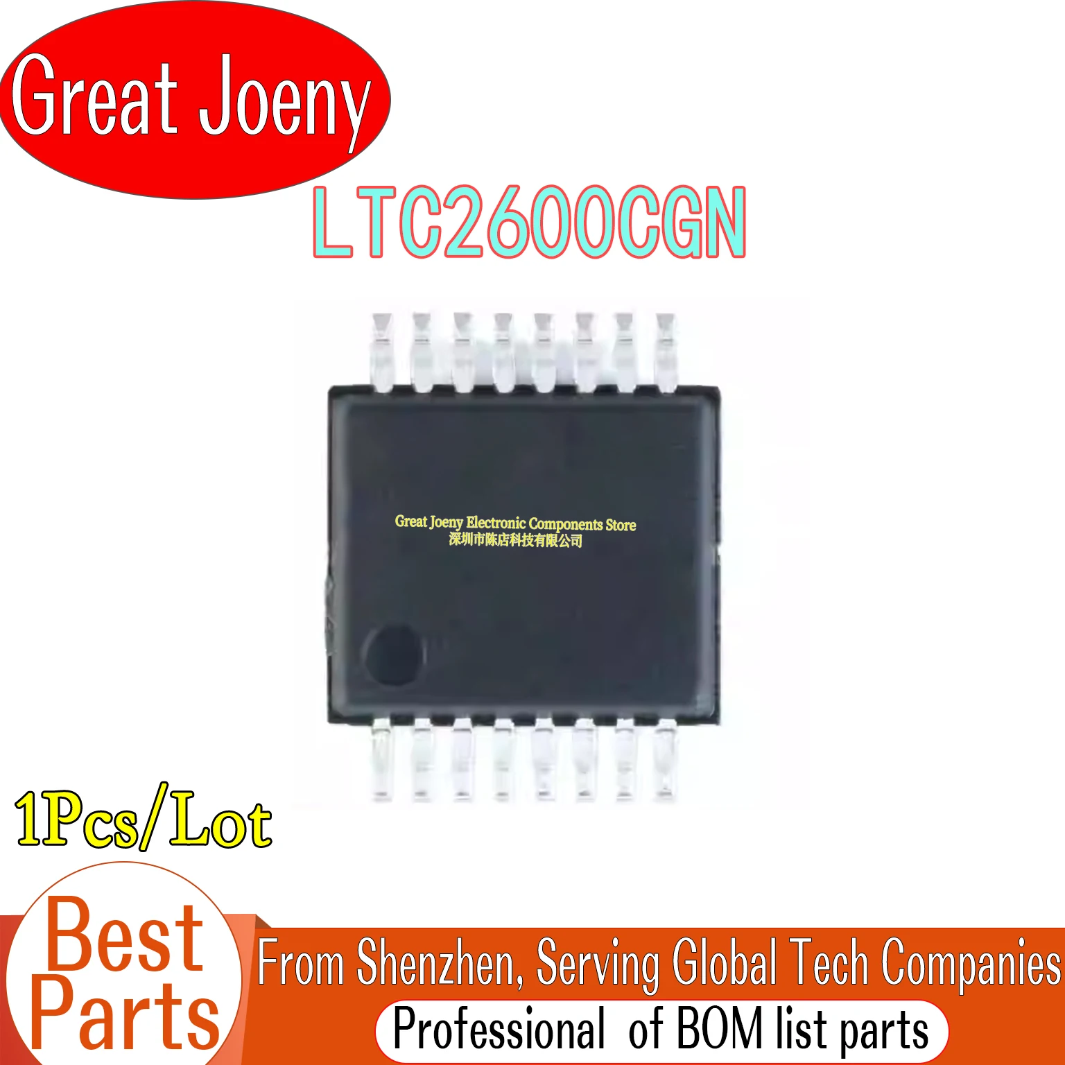 

100% New Original LTC2600 LTC2600CGN 2600 IC Chipset SSOP-16