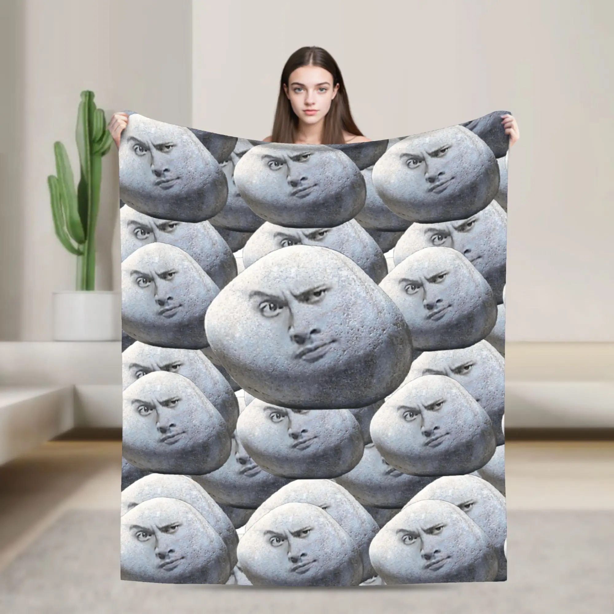 Strong The Rock Dwayne Johnson Plush Blanket Kids Adult  Flannel Bedding Throws For Couch Chair Super Soft Bedspread Gift Idea