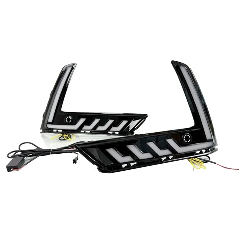 

Светодиодные дневные ходовые огни X-T для Honda CRV CR-V 2023 2024, динамические противотуманные фары указателя поворота DRL, белые, желтые, синие аксессуары