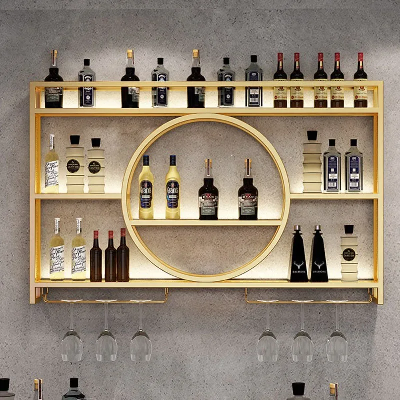 Wall Mounted Wine Bottle Storage Rack, Red Wine Display Rack, Living Room Bar Decoration, Wall Hanging