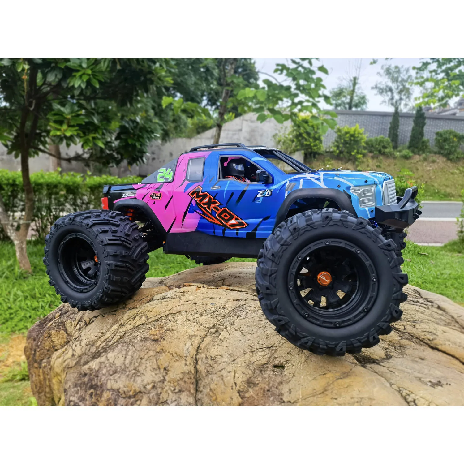 ZD Racing 1/7 Fernbedienung Monster Truck MX-07 Hobbywing High Speed Bürstenlosen 160A ESC Metall Stoßdämpfer AWD RC Modell Auto