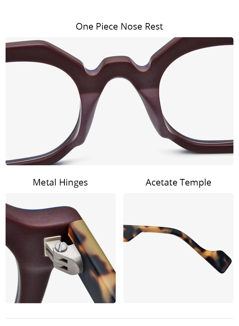 HEPIDEM Acetat Brille Männer Marke Designer Oversize Große Größe Brillen Rahmen Japanische Handgemachte Brille Männer Dicke Brillen 9374 – Detail 3