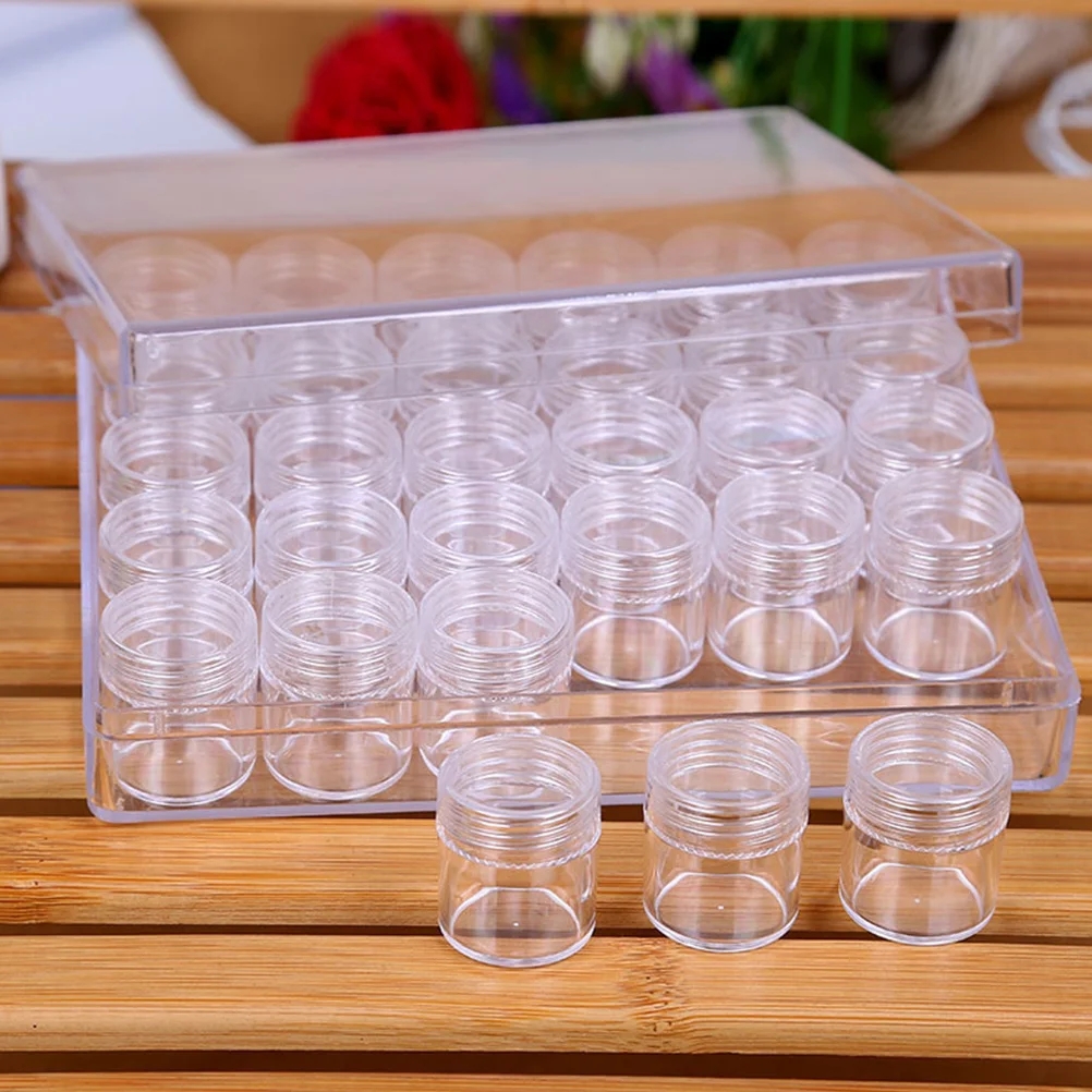 1Set 6g Small Transparent Plastic Cosmetics Jars Leakproof Portable Cream Container Travel Sample Box Creams Container