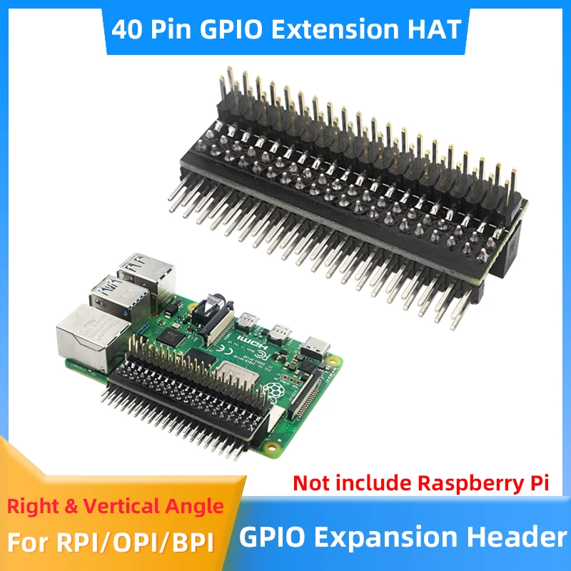 Raspberry Pi GPIO Header 1 to 2 Edge Extension HAT 40-pinowy adapter rozszerzający do RPI 4B 3B+ 3B Zero 2 Banana Pi Orange Pi