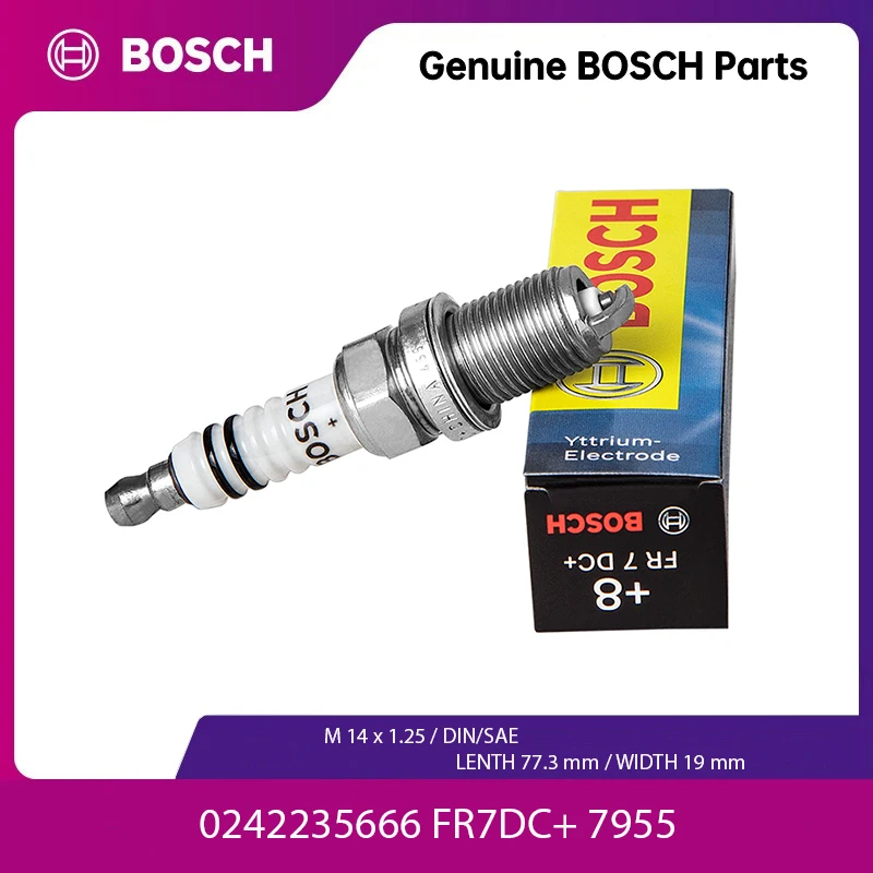 

BOSCH 1/4/6pcs FR7DC+ Nickel Spark Plug for Lada Largus XRAY Renault Duster Logan Megane 7700500155 Chevrolet Captiva 0242235666