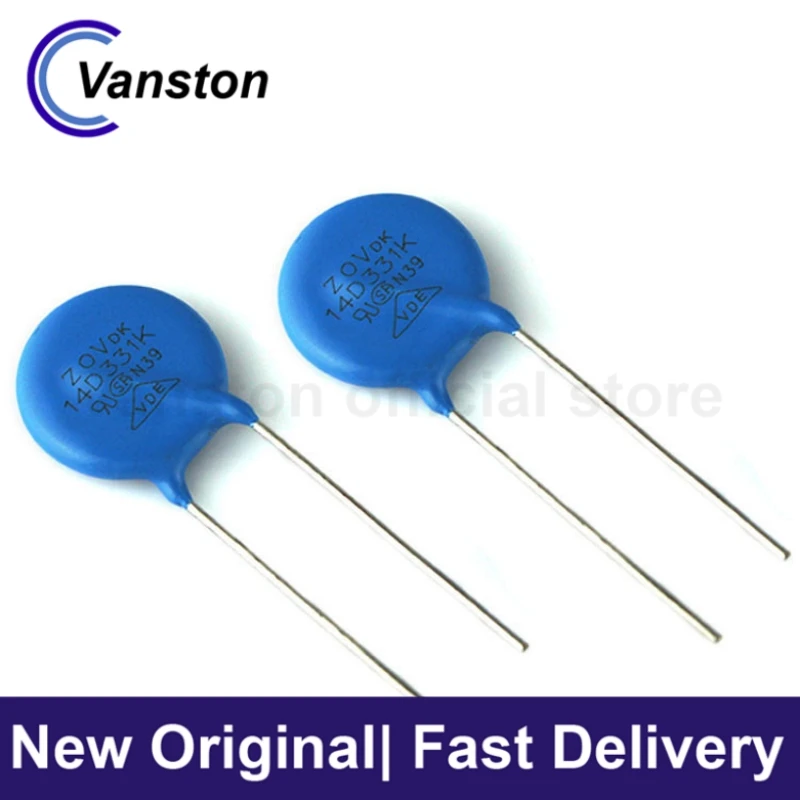 20pcs Varistor 14D331K Surge Voltage Protection 14D-331K Plug-in Varistor