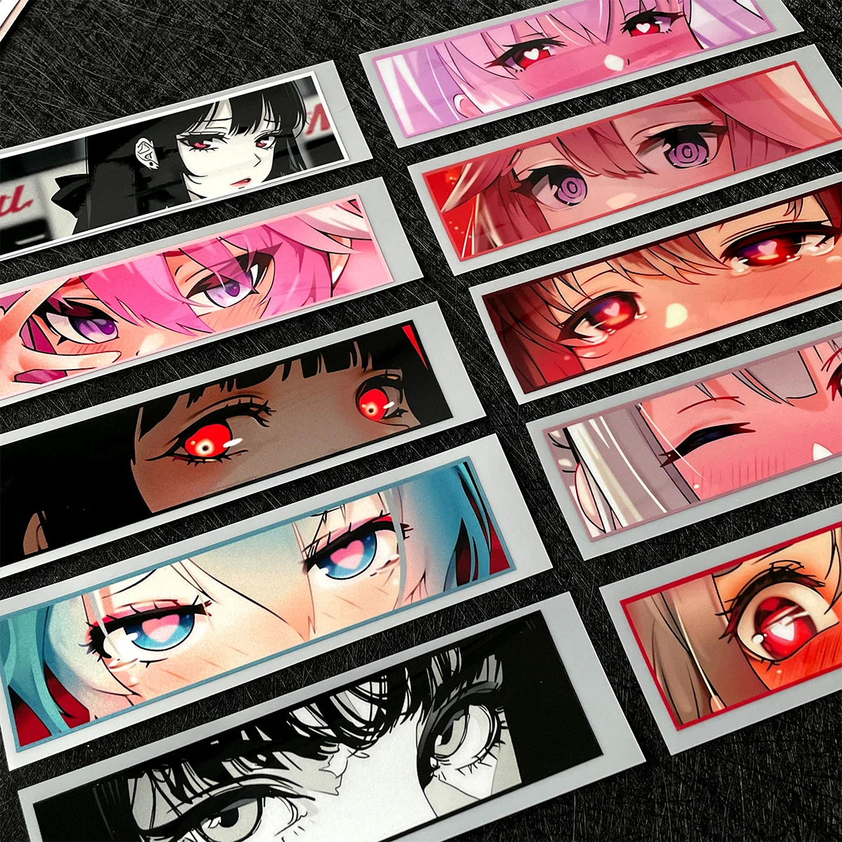 JDM 애니메이션 소녀 눈 시선 반사 오토바이 스티커 모토 바디 연료 탱크 헬멧 액세서리 Zontes Kawasaki YAMAHA 용 데칼