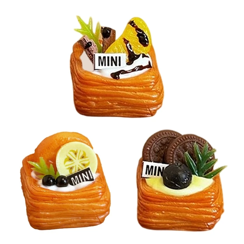 

Practical Miniature Danish Pastry for Dollhouses Decoration and Collector