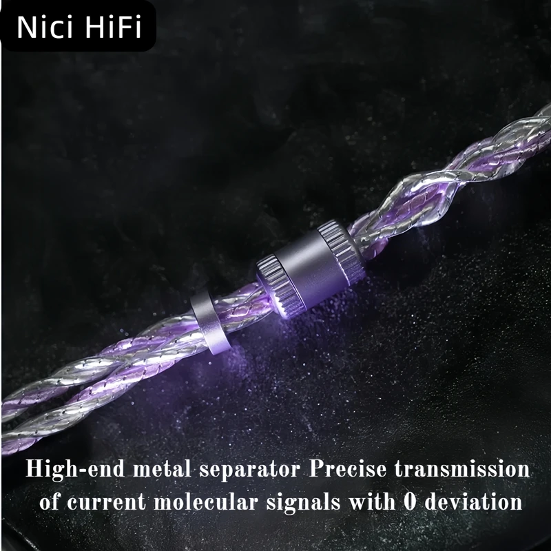 Nici HiFi-30 6 Core cable In-Ear Headphone Extension Cable 3.5/4.4mm to 2Pin/HD650/HD800 for Delci Explorer DaVinci Himalaya - Image 3