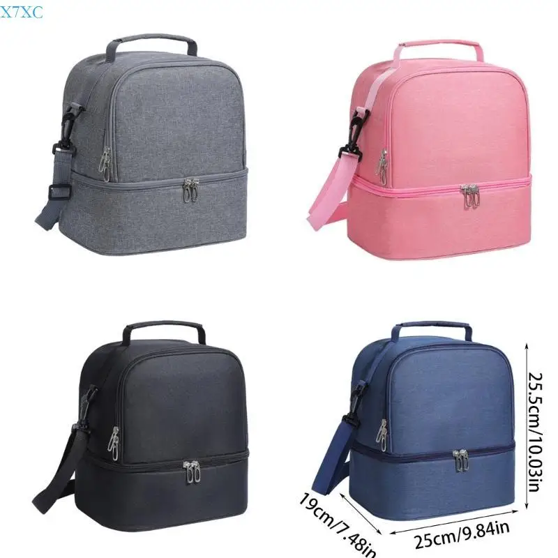 X7XC Cooling Bag Thermal Bag Large Capacity Lunch Bag Insulated Bag for Picnics Work