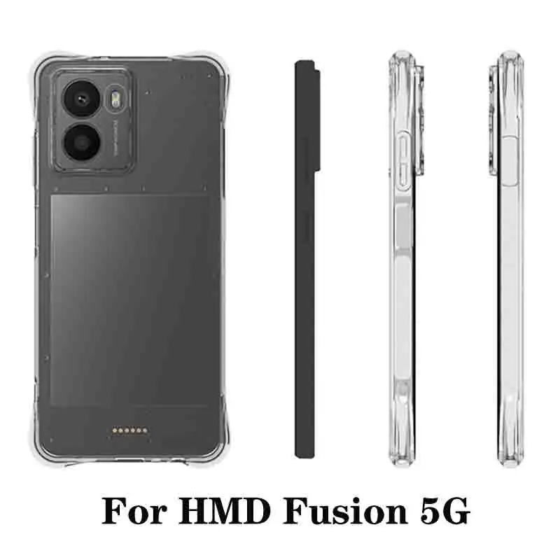 

HMD Fusion TA 1640 1643 Case Air Cushion Shockproof Clear Airbag Silicone TPU Back Cover Case for HMD Fusion 5G TA-1640 TA-1643