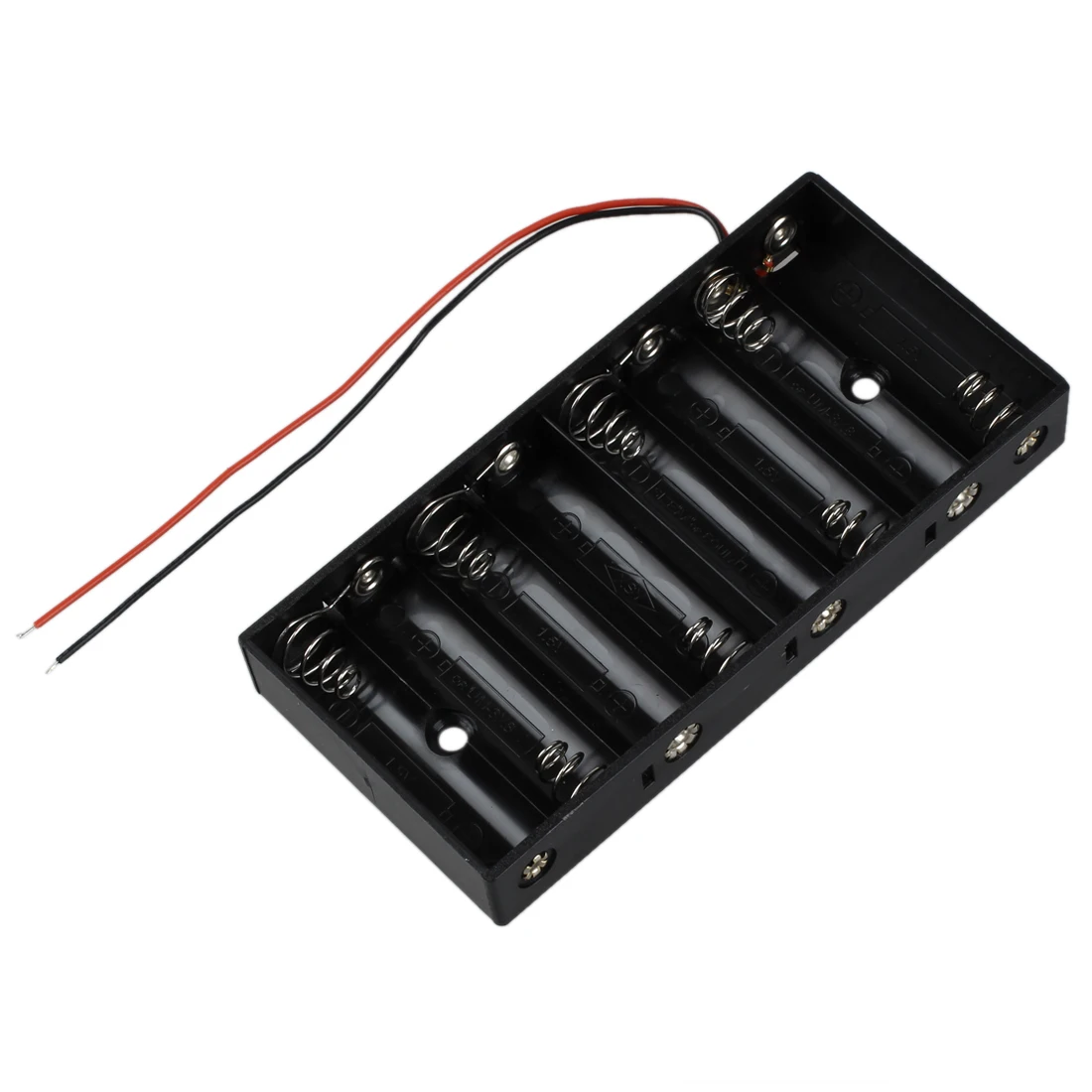 AA91 New Plastic 8 X 1.5V AA 2A CELL Battery Holder Storage Box standard 12V Case With Lead Wire