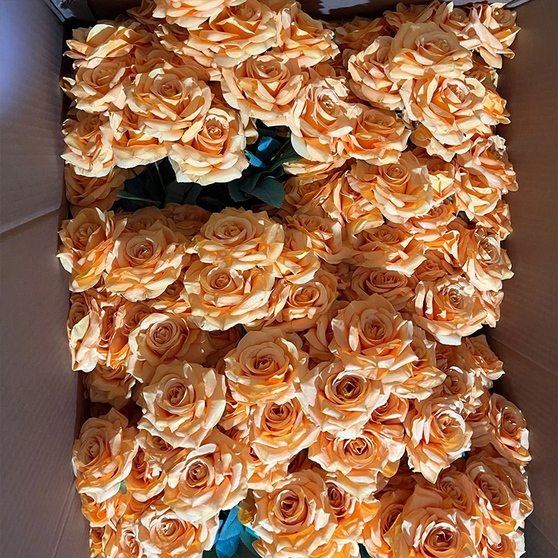 9 رؤساء الماس الورود باقة زهرة اصطناعية الوردي الأحمر الأزرق الأبيض روز وهمية غرفة المعيشة الديكور الزفاف #3