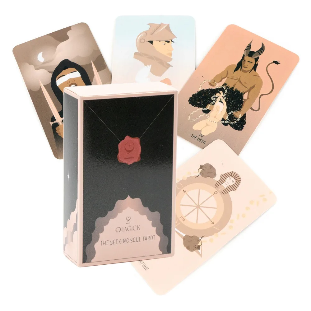 

The Seeking Soul Tarot Deck 10.3*6cm 78 pcs Indie tarot Cards Not Just Pastel and Beautiful, But Also Very Functional