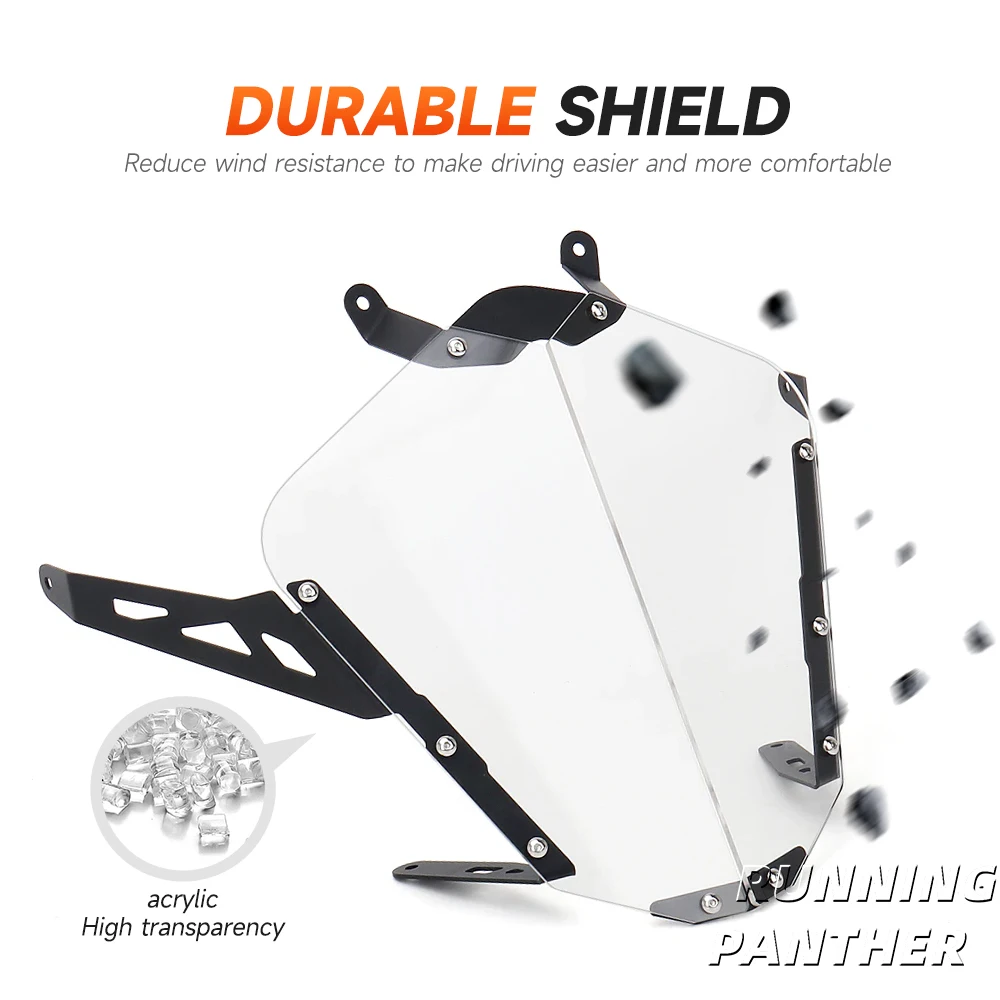 Faro del motociclo Protezione Della Copertura Della Protezione Acrilico Copertura Del Faro Con Staffa Accessori Per 790 890 Adventure R 2023 2024