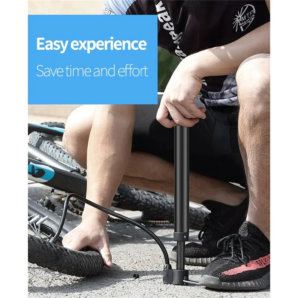 Dağ Bisikleti Yol Bisikleti Pompası MAX 140PSI Sürme Taşınabilir Mini Bisiklet Pompası Basketbol Oyuncak Şişme Tüp Sürme