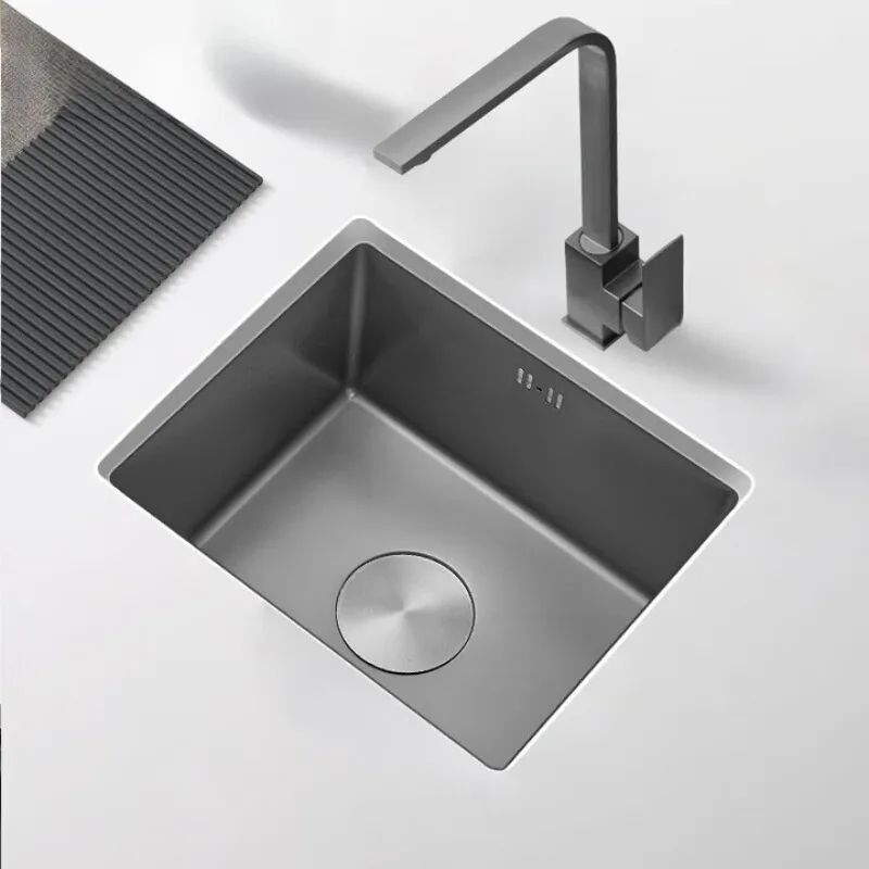 

304 stainless steel gun gray bar sink small size kitchen sink