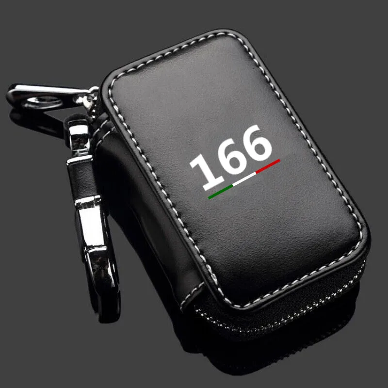 

Leather Car Key Case Keys Full Cover Protection Shell Bag For Alfa Romeo Sportiva Giulia Giulietta 159 156 MITO Stelvio 147