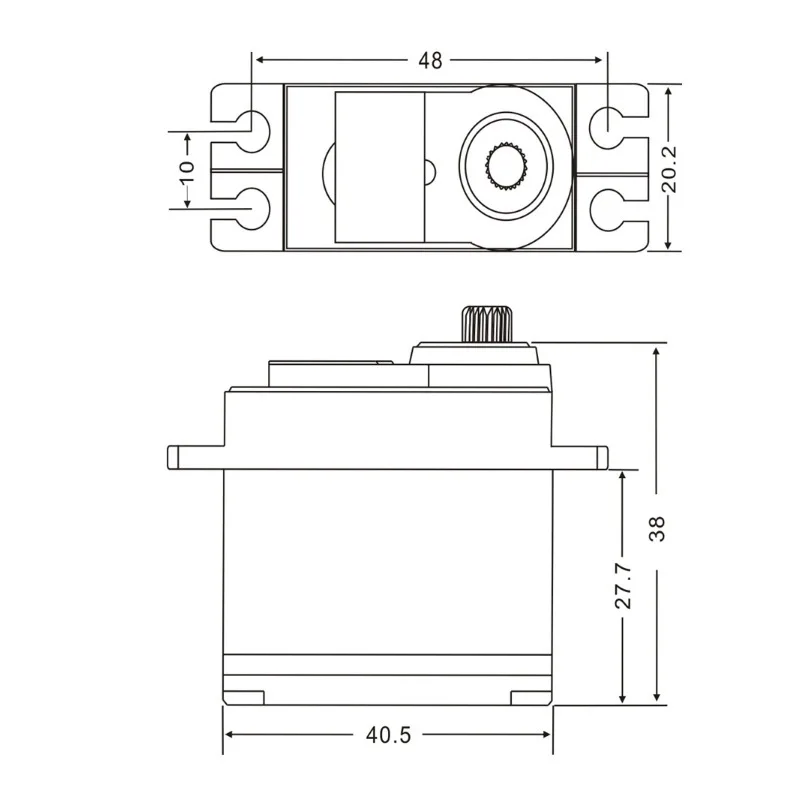 JX Servo PS-4806HB 48g Plastic Gear Analog Ultimate Servo 6.21Kg Torque Plastic Servo