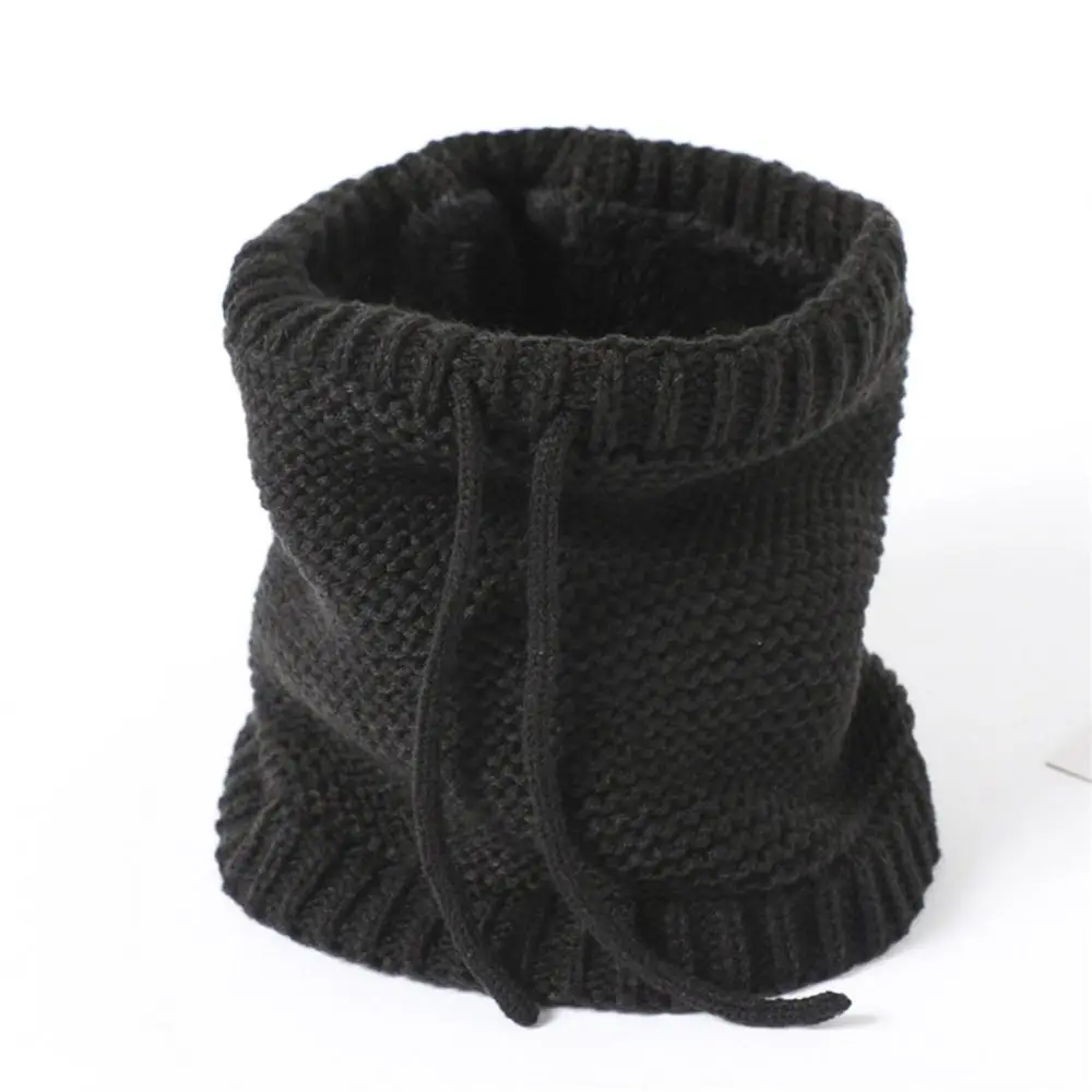 Winter Knitted Neck Cover New Cold-proof Windproof Neck Warmer Scarf Adjustable Thickening Pullover Collar Outdoor Sport