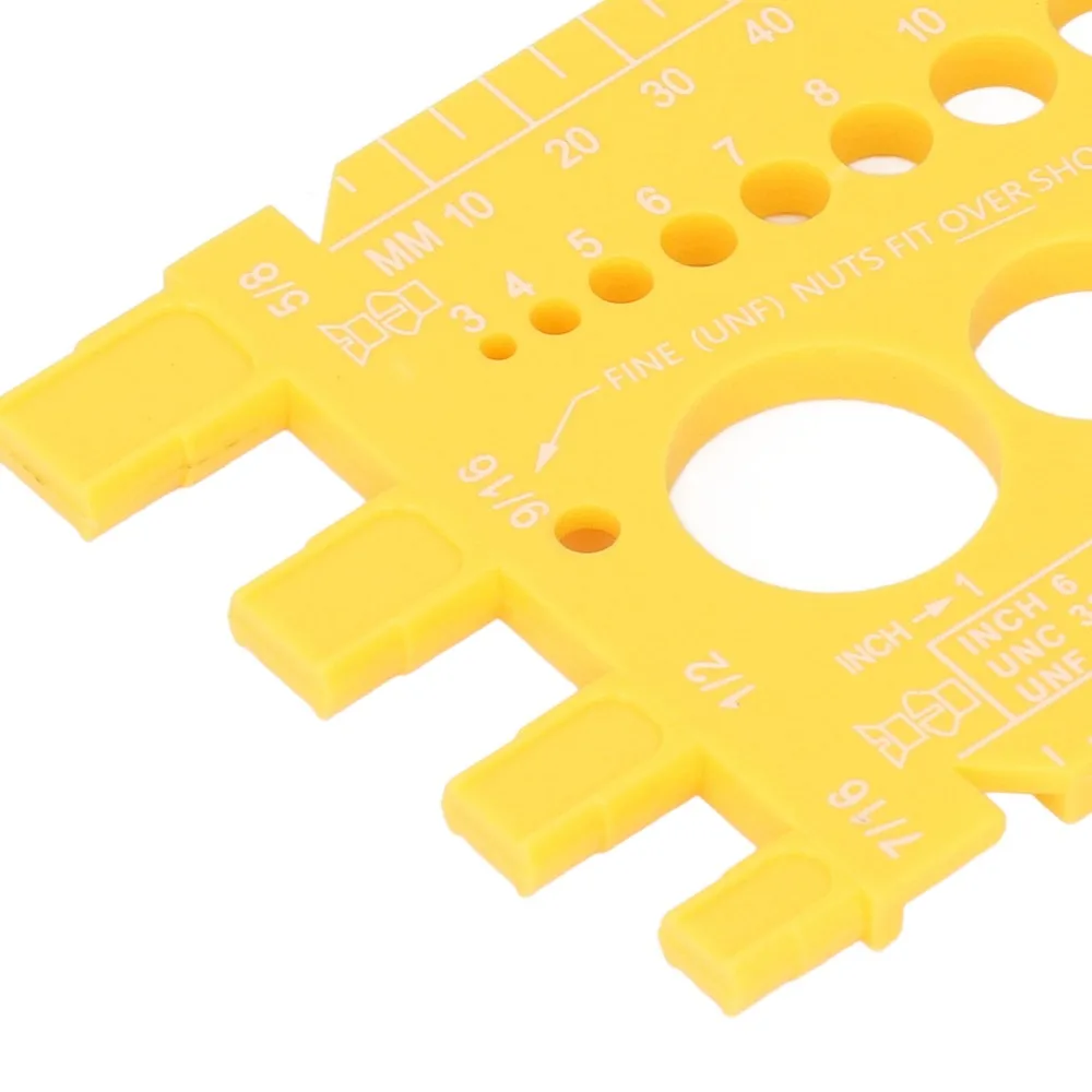 portable-bolt-measuring-tool-millimeter-scale-yellow-green-bolt-thread-gauge-inch-scale-nut-bolt-gauge-automotive-use