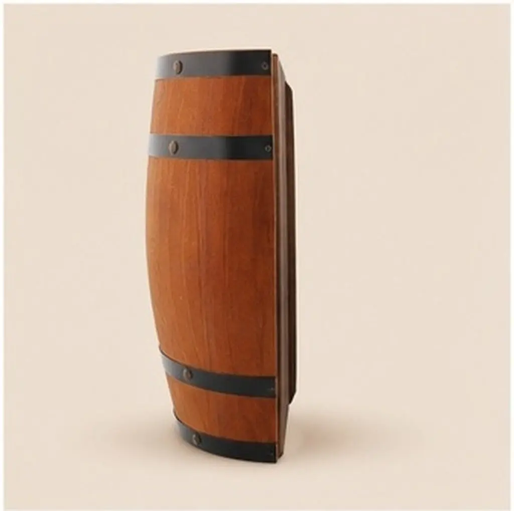 Wooden Half Wine Barrel Wall Decoration Vintage Rustic Whiskey Barrel Wine Pail for Bar Display Bar House Decor