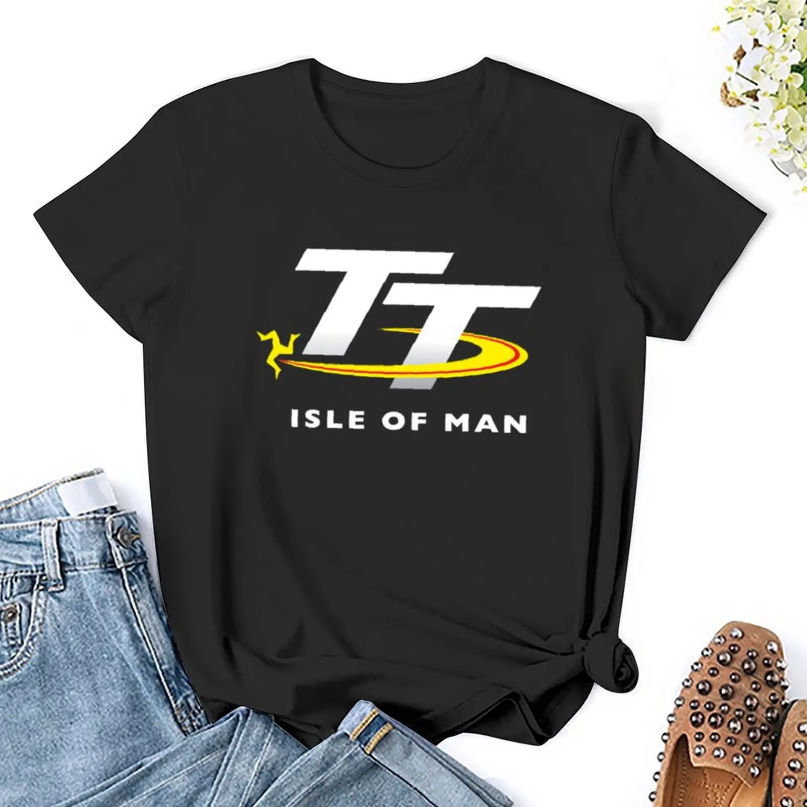 Isle Of Man Tt Races 7 T-Shirt Vrouwelijke Tops Kawaii Kleding Shirts Grafische T-Shirts Ariat Shirts Voor Vrouwen