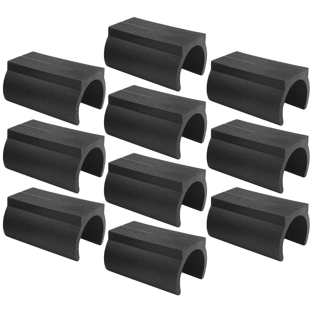 

10 Pcs Non-slip Mat Caps for Legs of Folding Chairs Floor Protectors Outdoor Anti Grips Foot Cover niture