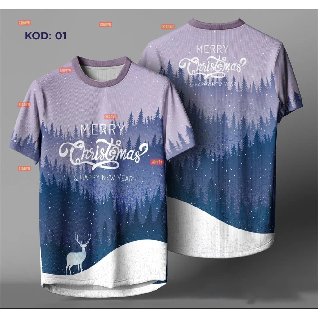 2026 Merry Christmas And Happy New Year Graphic T Shirts Funny Design Xmas Gifts Clothing Reindeer T-Shirt Snowflake Elk Tshirt