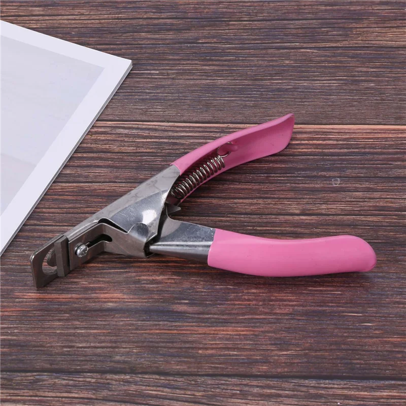 

2X Nail Clippers For Nails And False Acrylic Nails Easy To Use Pink.