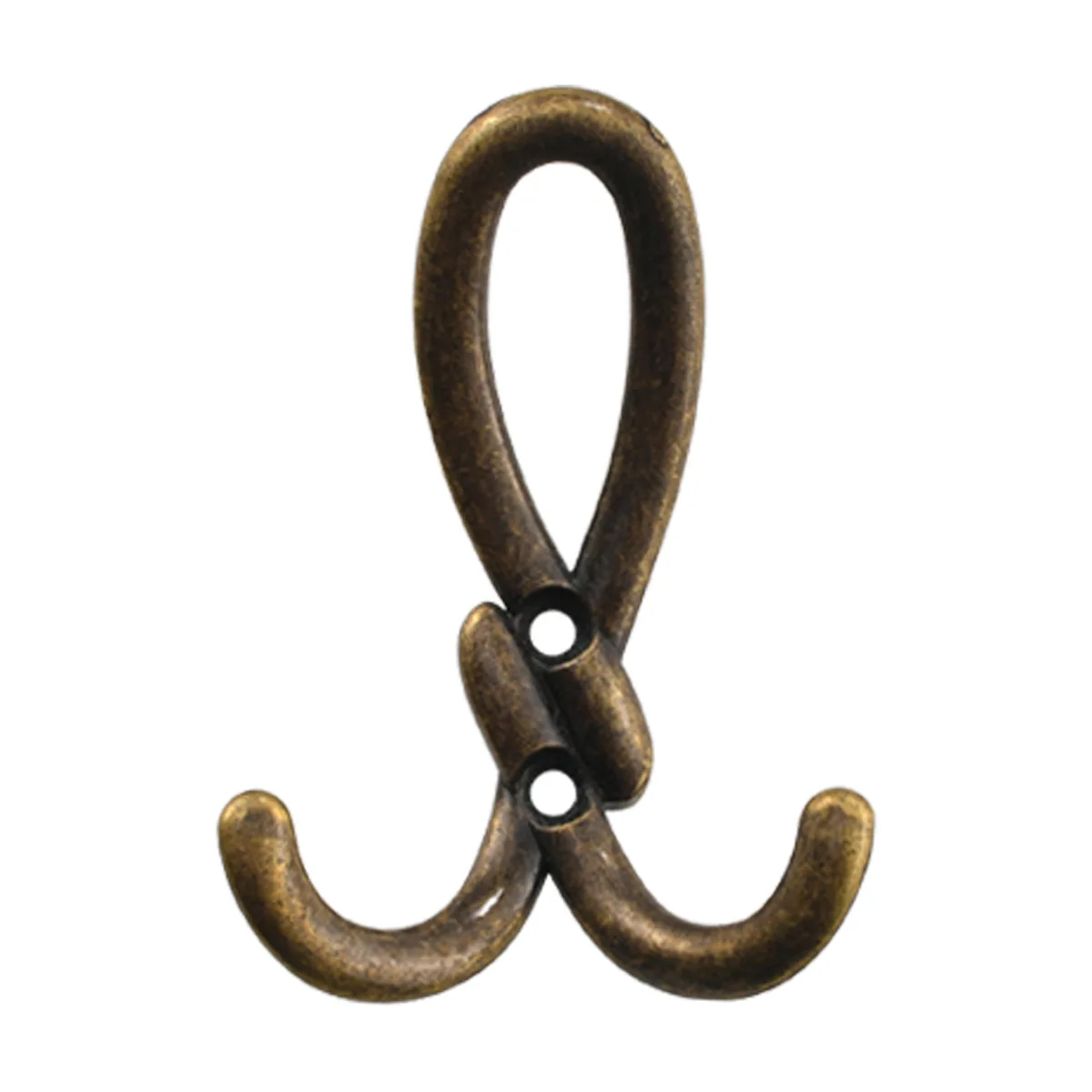 Large Size Zinc Alloy Multi-Purpose Hook for Bathroom Kitchen, Vintage Simple Style Twist Fried Dough Twists Clothes Hook