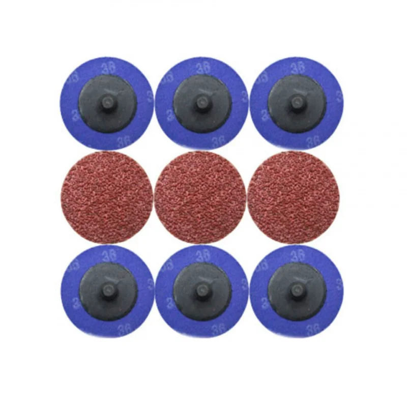 25pcs-set 50sets-carton 3-In 36-Grit Aluminum Oxide Roll Lock The Grinder Sanding Grinding Disc Abrasive Tools for Metalworking