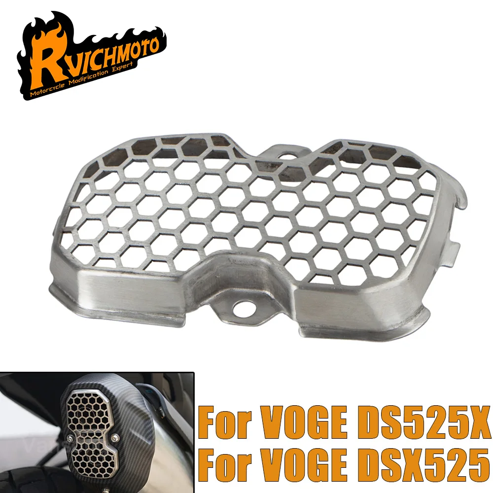 DS525X Motorcycle Accessories Rear Exhaust Cover For VOGE DS525X 525 DSX 525 ds DS525 X 525 All Years Rear End Cover Of Muffler