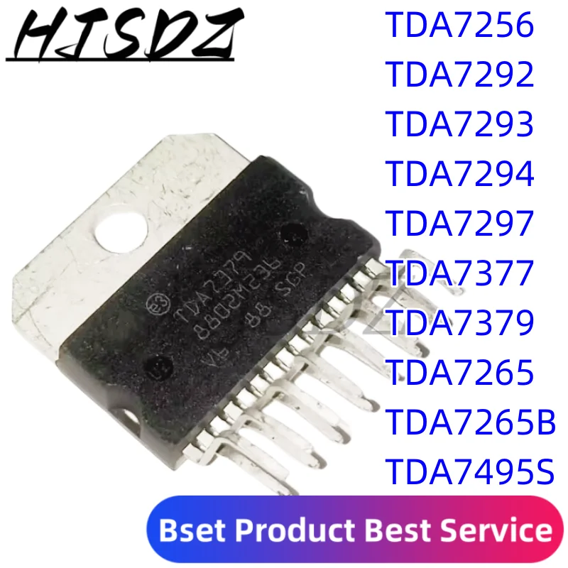 (5 piezas) 100% nuevo TDA7256 TDA7292 TDA7293 TDA7294 TDA7297 TDA7377 TDA7379 TDA7265 TDA7265B TDA7495S Chipset