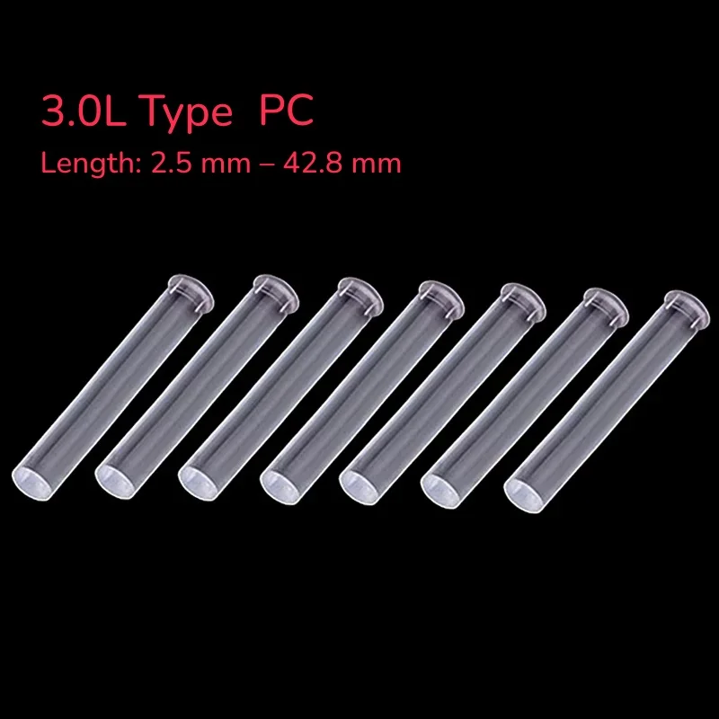 LED Light Guide Rod Round Head 3.0mm Aperture F4mm Diameter PC Transparent With Card Mark Indicator Light Guide Cap
