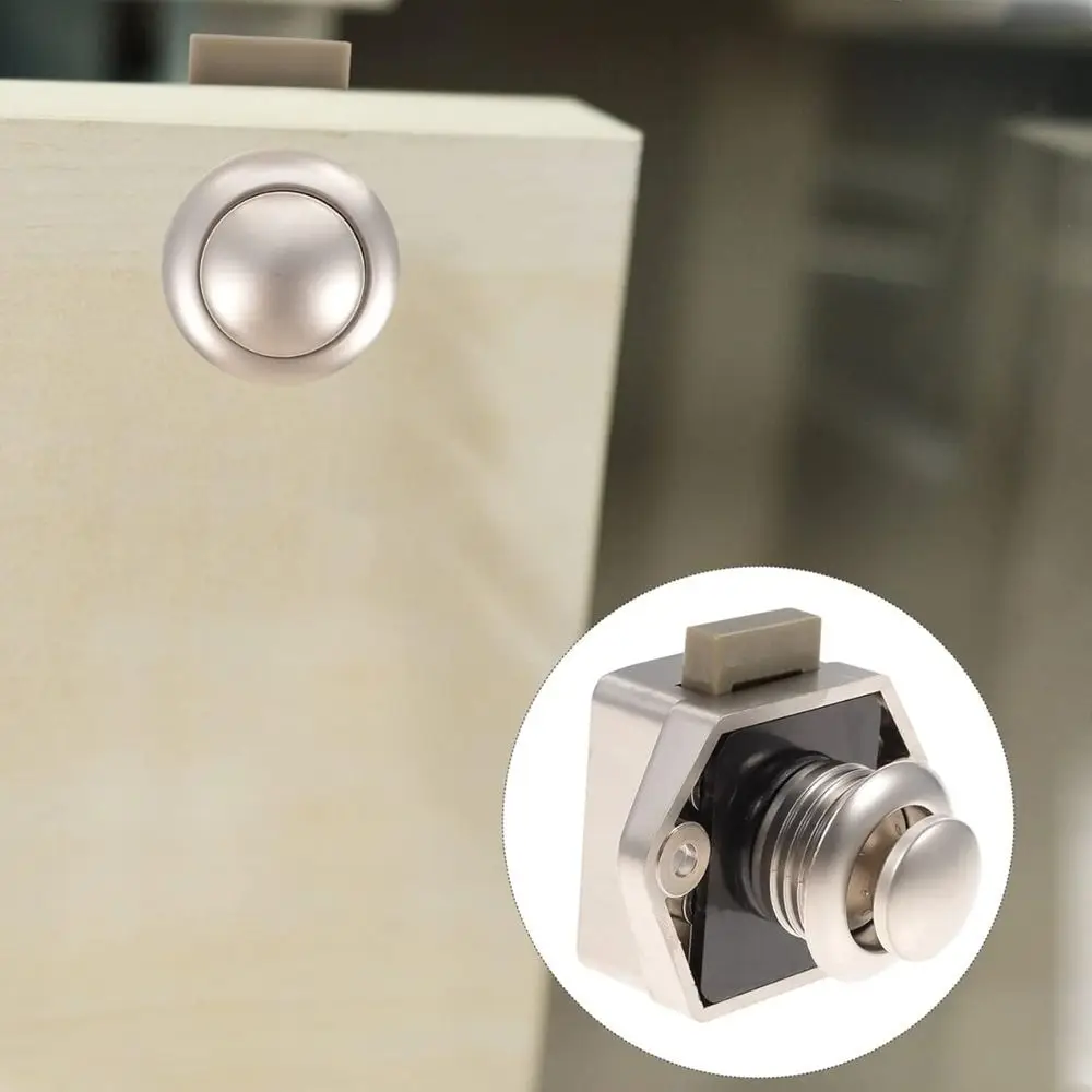 Keyless Push Lock 20mm Hole 14-18mm Thickness Door Lock Buckle Locks Campervan Lock Cabinet Lock Motor Home