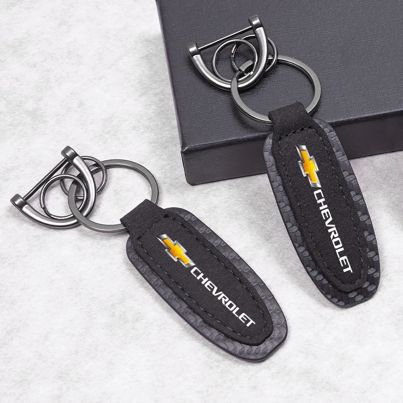جلد الغزال سيارة مفتاح سلسلة كيرينغ قلادة سيارة الداخلية لشروليه سبارك كابتيفا كروز المقتفي أبيكا Nubira أفيو ماتيز أونيكس