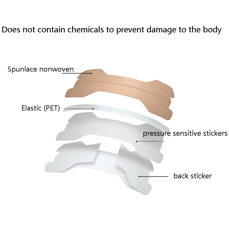 Anti ronco tiras nasais, maneira ajudar a respirar, reduzir ronco nariz, anti-snore adesivo, 100pcs