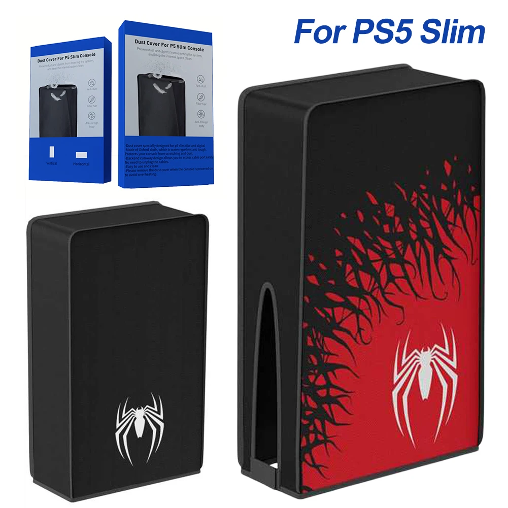 Vertical/Horizontal Dust Cover Dustproof Precision Cut Protector Protective Case for PS5 Slim Digital Edition and Disc Edition