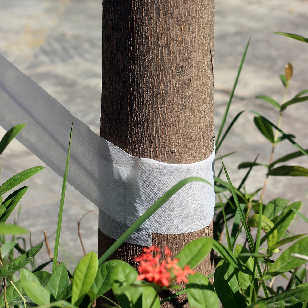 

Tree protection belt 2pcs 50m 10cm wide nonwoven fabric for young tree bark frost sun and animal protection outdoor use