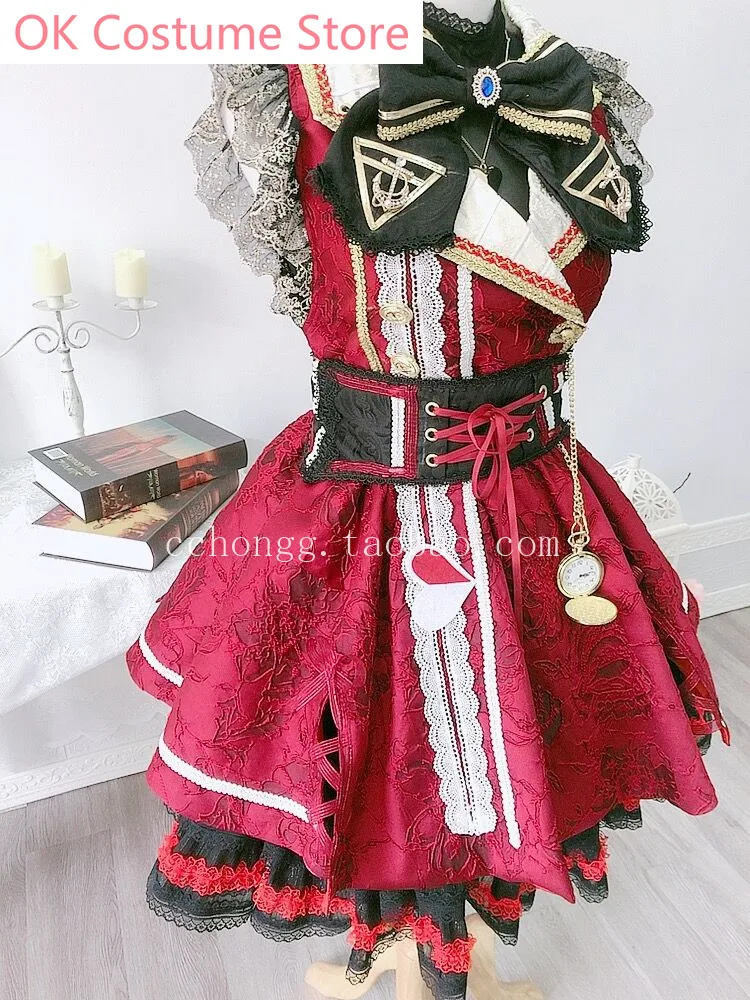 Anime! VTuber Hololive Houshou Marine SJ Lolita Dress Gorgeous Uniform Cosplay Costume Halloween Party Suit Women Custom Made