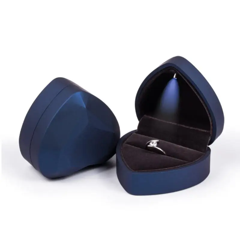 Luxury Light Ring Box gioielli orecchino collana caso proporre fede nuziale custodia Surprice confezione regalo Organzier