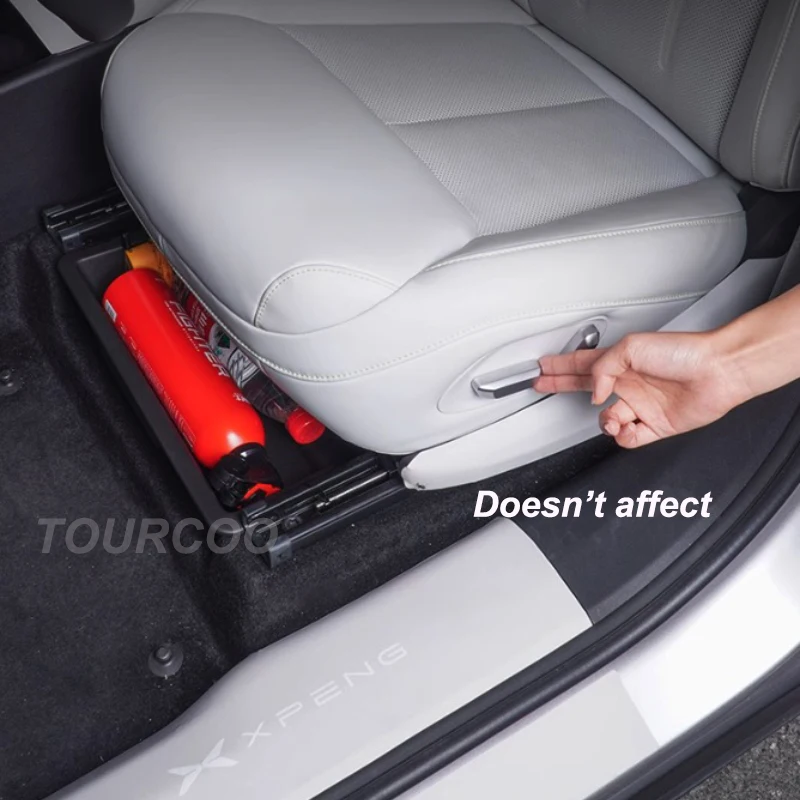 For Xpeng XiaoPeng G9 2022-2024 Storage Box under Main Driver Seat Interior Modified Accessories