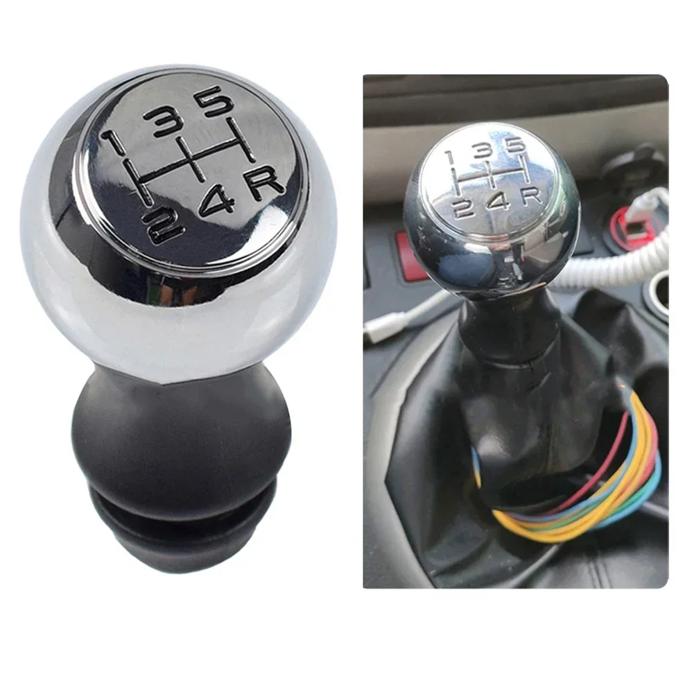 5 Speed Black Gear Shift Knob Lever For Peugeot 106 206 306 406 107 207 307 407 Aluminum Alloy Interior Replacement Parts