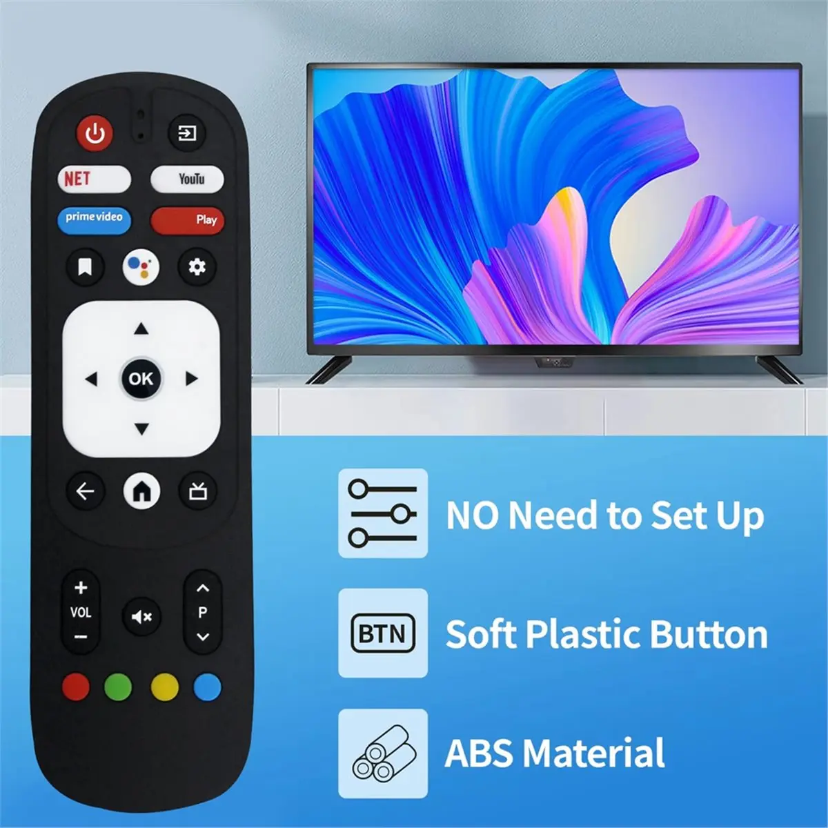 Y507A AHORA Reemplace el control remoto RM-C3287 para RM-C3570//Siragon/Vizzion HY516/Xitrix/MTek Smart