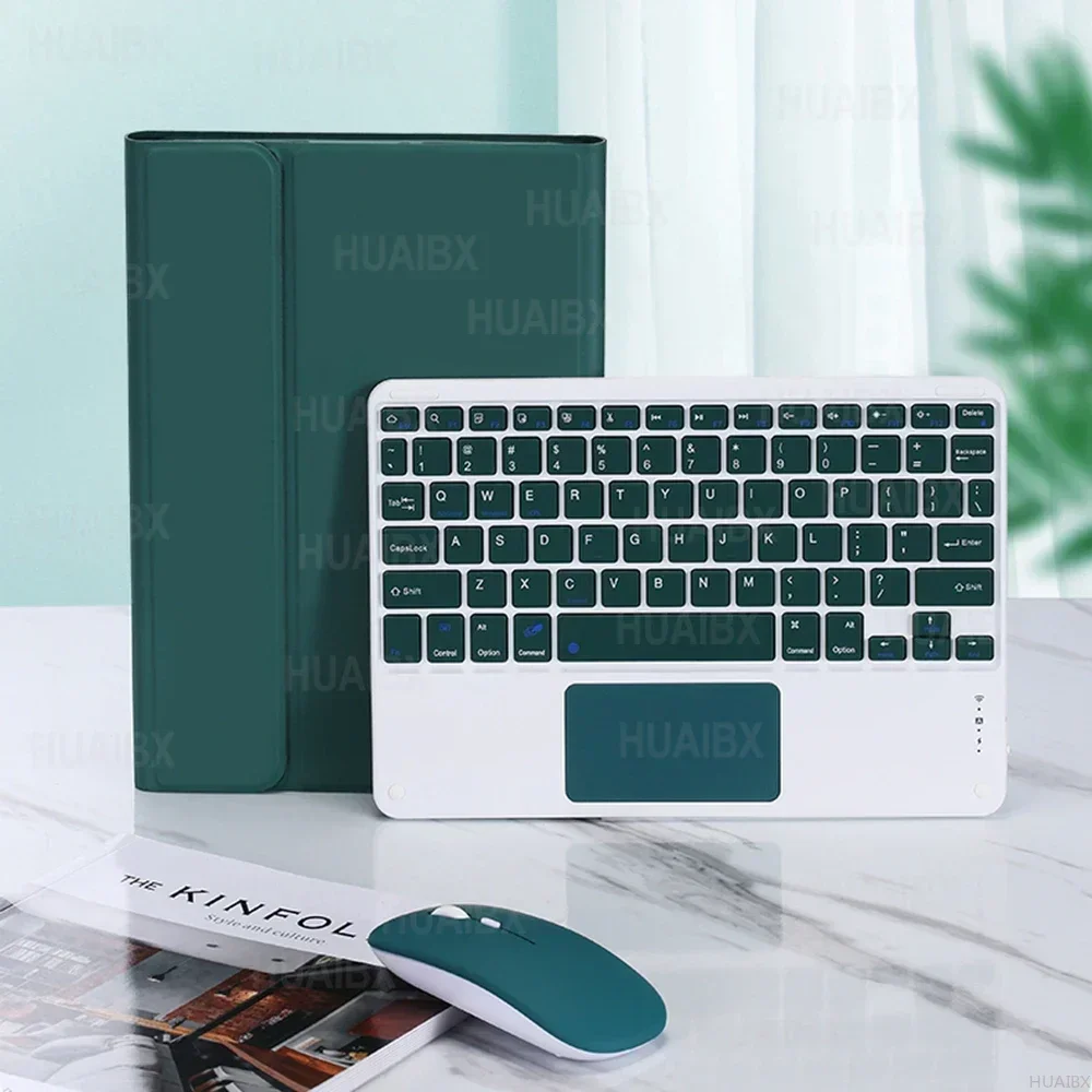 For Galaxy Tab S9 Plus 12.4 Inch Case with Keyboard, Detachable Keyboard Cover for Samsung Tab S9 Plus SM-X810/X816/X818