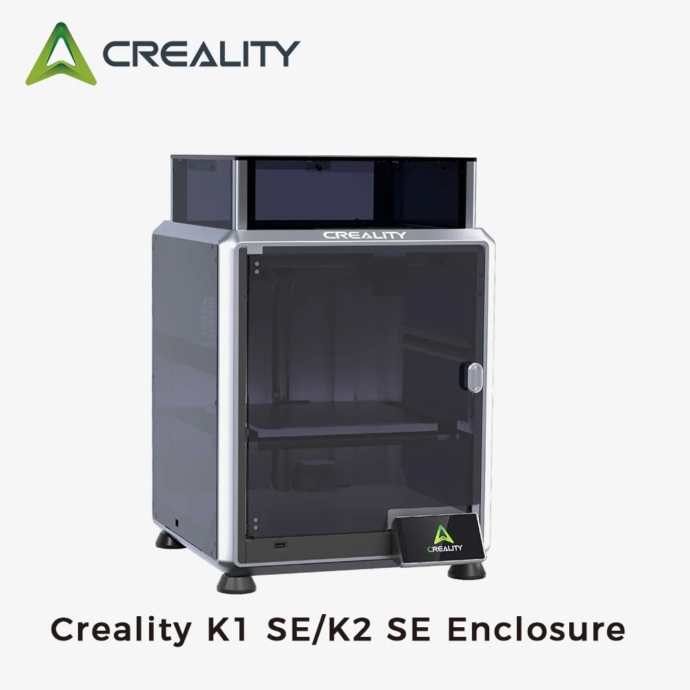 حاوية Creality K1 SE/K2 SE للطابعة ثلاثية الأبعاد ملحقات الطابعة ثلاثية الأبعاد الأصلية درجة حرارة ثابتة للضوضاء تقلل من عزل الغبار
