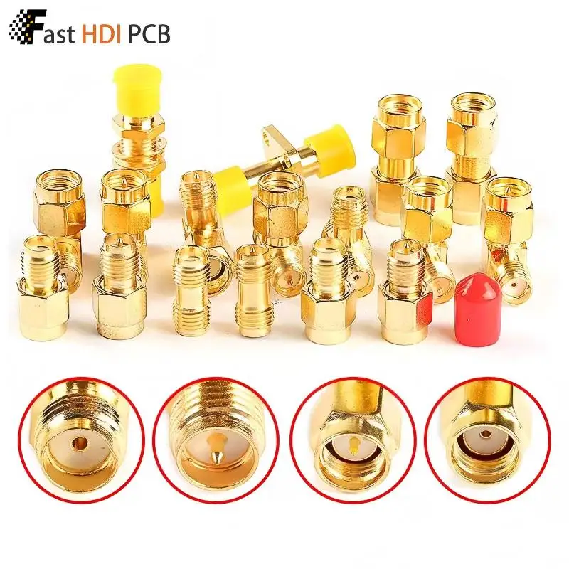 

Набор адаптеров разъемов SMA, RF коаксиальный Т-образный сплиттер, прямой угол 90 градусов, сквозной разъем (bulkhead), гнездо на штекер, прямой проходной двойной гнездо/штекер, для антенны WiFi радио модуля