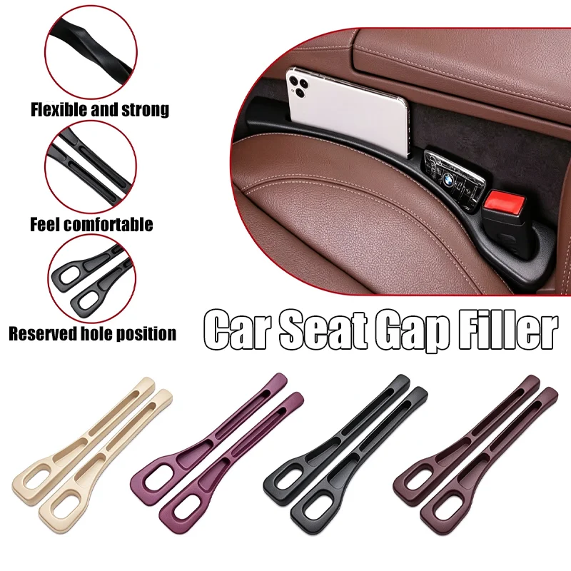 Car Seat Gap Filler Organizer Waterproof Car Seat Gap Plug Strip With 2 Grooves Seat Gap Storage Auto Interior Accessories