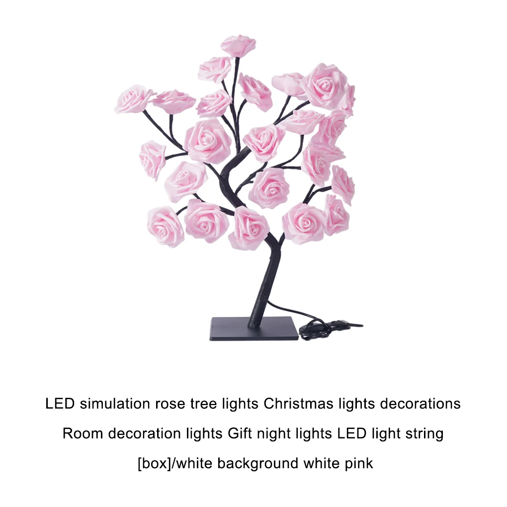 LED Light Strings - Simulated Rose Tree Lights - Elegant Ambiance Room Decoration Lights Lighting Accessories LED Lights Type8